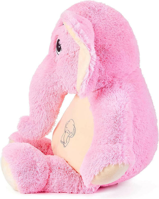 AVSHUB Soft Toy Elephant Toy (Pink) - HalfPe