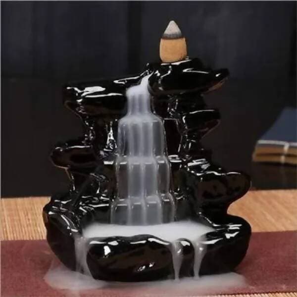 Dropping Fountain Design Smoke Backflow Cone Incense Holder - HalfPe