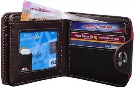 Combo of BMW Wallet and Transparent Button ATM Card holder (pack of 2) - HalfPe