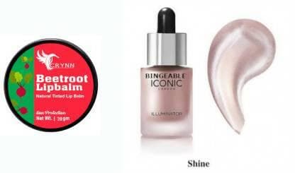 Crynn Essential BeetRoot Natural Tinted Lip Balm Sun Protection& Professional Iconic Highlighter (Illuminator) Shine - HalfPe