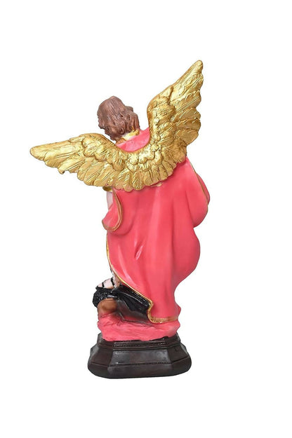 KariGhar St Michael The Archangel Idol Perfect for Home | Office | Prayer Room | Gifting & Decoration ( 6 x 11 x 20 Cm ) M0015 (M0015 (White)) - HalfPe