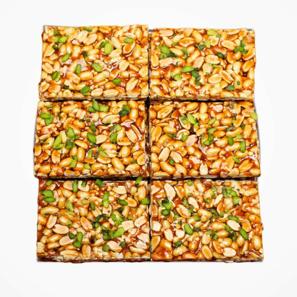 Hanuman Sahu Gajak Udyog Pista Peanut Chikki (500gm) - HalfPe