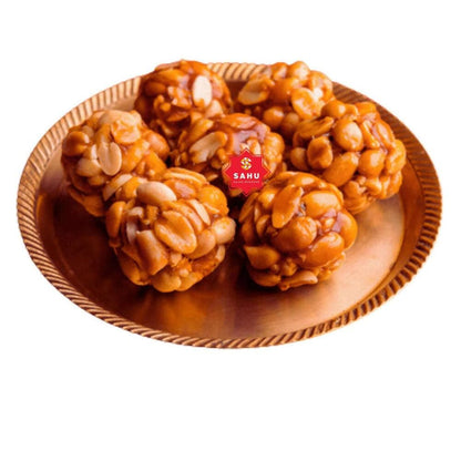 Sahu Gajak Bhandar Peanut Ladoo (500g) - HalfPe