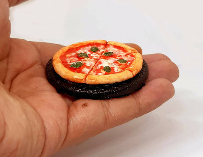 Cheese Pizza Miniature Fridge Magnet - HalfPe