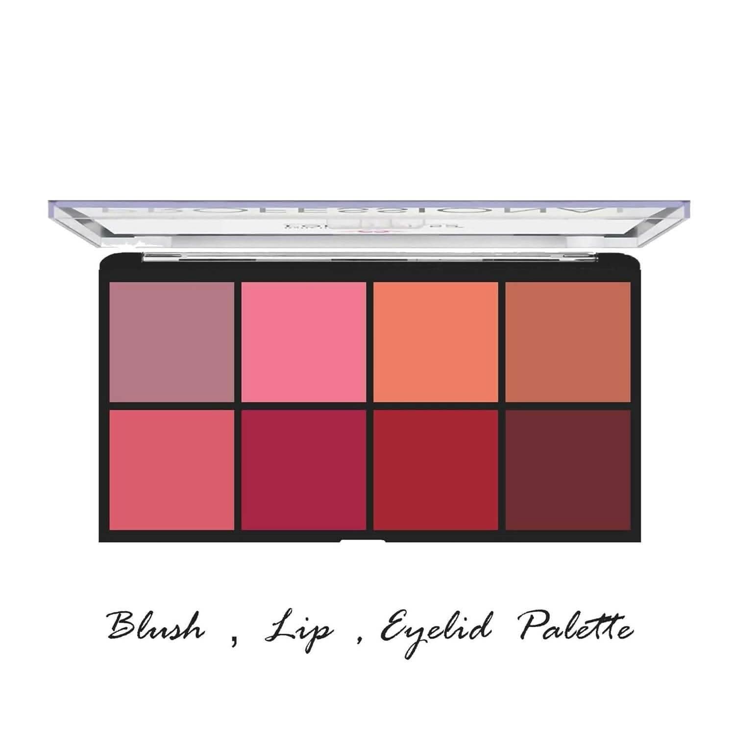Love Earth Blush, Lips, Eyelid Palette with Richness of Jojoba Oil And Vitamin-E for Blush, Lips, Eyelids - HalfPe