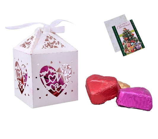 MANTOUSS Christmas Gift Chocolate Box + Christmas Card - HalfPe