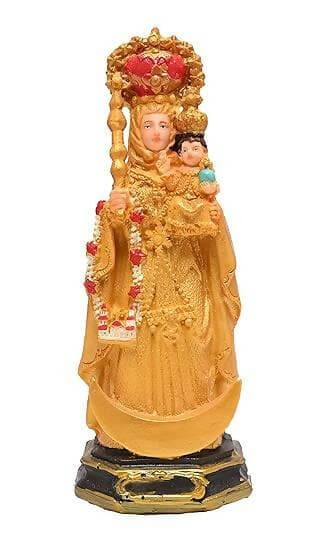 KariGhar® Our Lady of Velankanni / Our Lady of Good Health / Mother Velankanni 5.5 inches Catholic Idol Perfect for Prayer Room & Gifting A0050 ( 2 X 2 X 5.5 INCH ), Multicolor - HalfPe