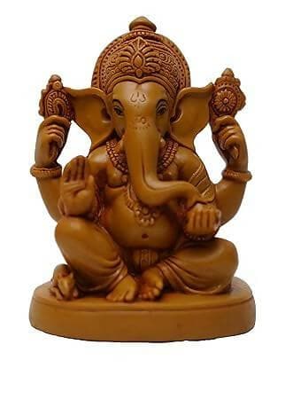 KariGhar Polyresin Ganesh Ganesha Ganpati Bappa Idol Perfect for Drawing Room | Bedroom | Puja Ghar | Gifting & Decoration (D0035) - HalfPe