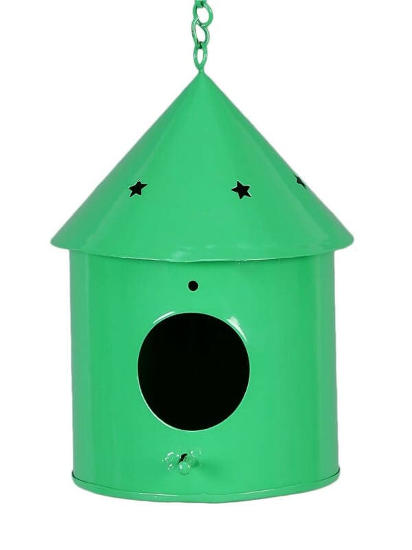 Round Hut Bird House Green - HalfPe