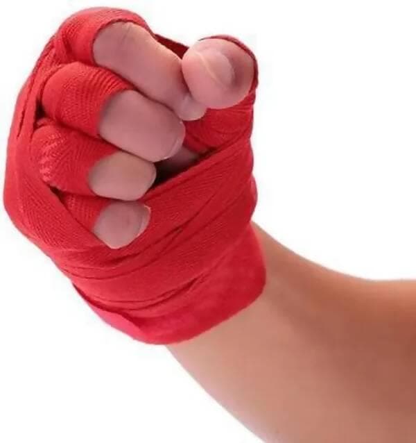 Wrist Support Gym & Fitness Gloves Gym & Fitness Gloves (Red)  - HalfPe