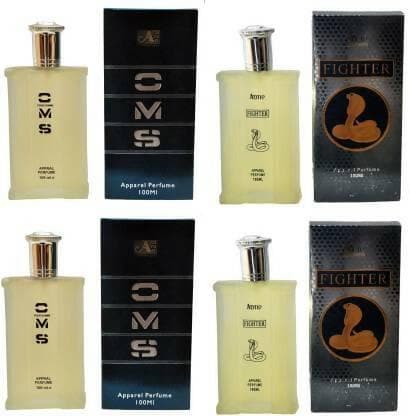 Aone CMS and Fighter Perfume 100ML Each (Pack of 4) Eau de Parfum - 400 ml - HalfPe