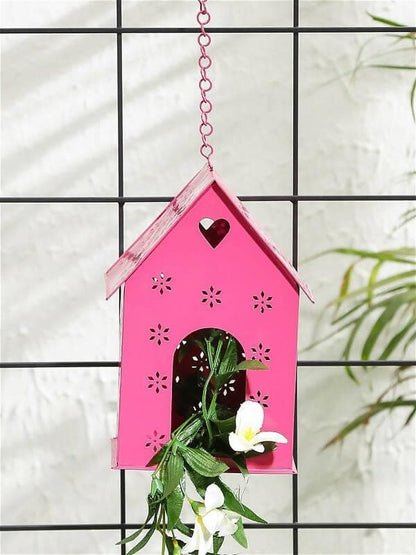 Hut Shape Bird House Pink - HalfPe