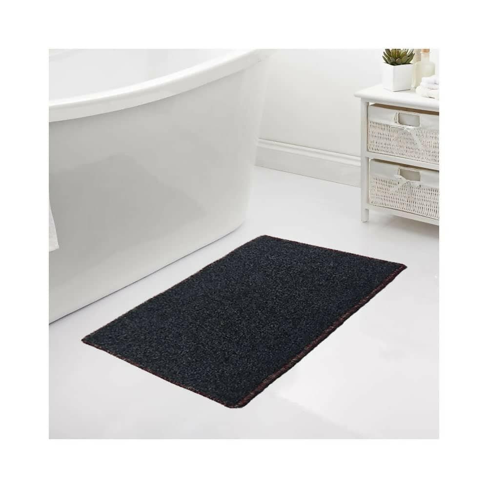 Mats Avenue Quick Dry Multipurpose Micro Fiber Bath Mat Dotted Grey Color with Aroma (45x75 CM) - HalfPe