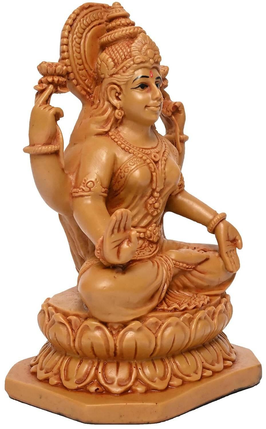 KariGhar Polyresin Laxmi Maa Idol Perfect for Drawing Room | Bedroom | Puja Ghar - HalfPe