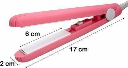 Bingeable Beauty Mini Hair straightener 220V Crimper Flat Iron for Women's & Girls Hair Straightener (Pink) - HalfPe