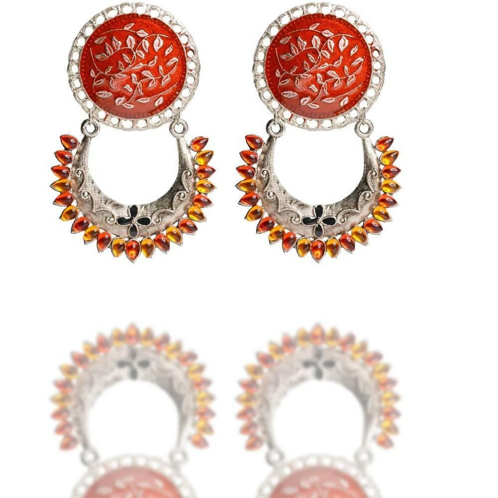 Santarms Alloy Red Earring - HalfPe