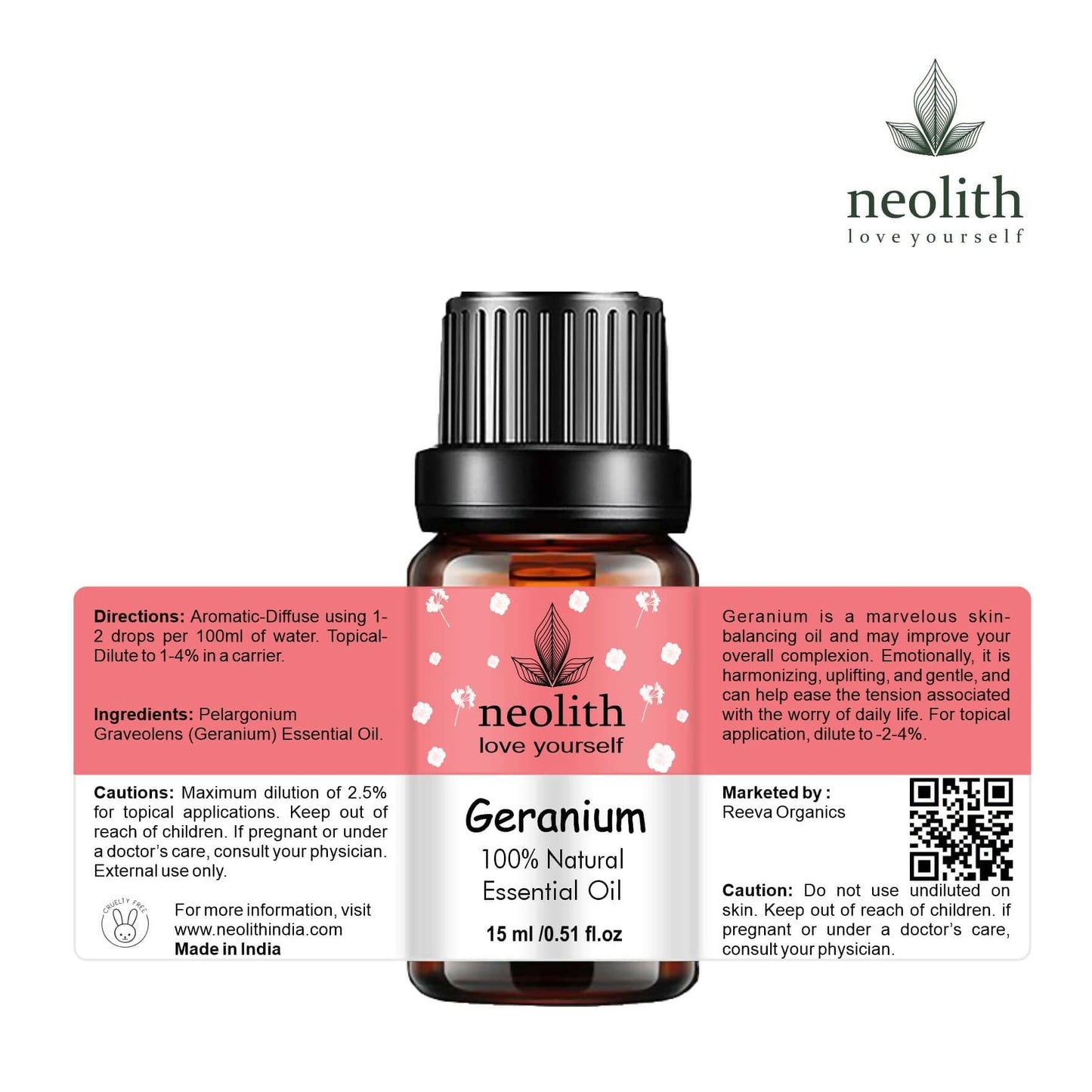 Geranium Essential Oil - HalfPe