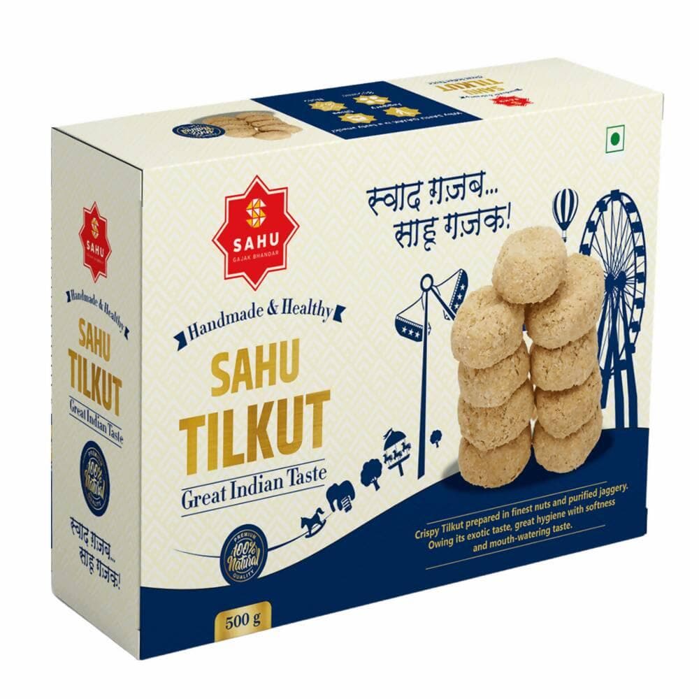 Sahu Gajak Bhandar Rajasthani Tilkut Gajak (500g) - HalfPe