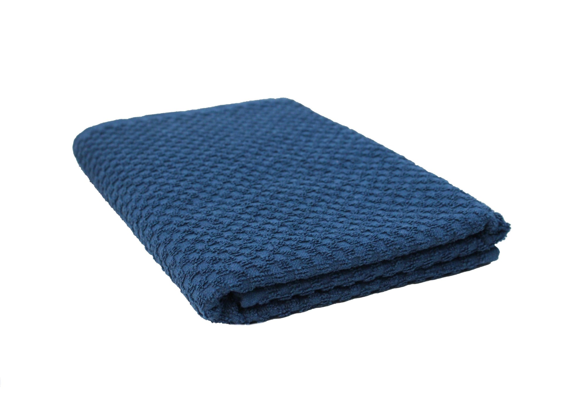 Lushomes Towels for Bath, bath towel, cotton towels for bath, large size, bathing towel, for Men and Women, Popcorn Weave, Peacock Blue, 335 GSM Approx (Pack of 1, Size 70 x 150 cms, 28x59 Inch) - HalfPe