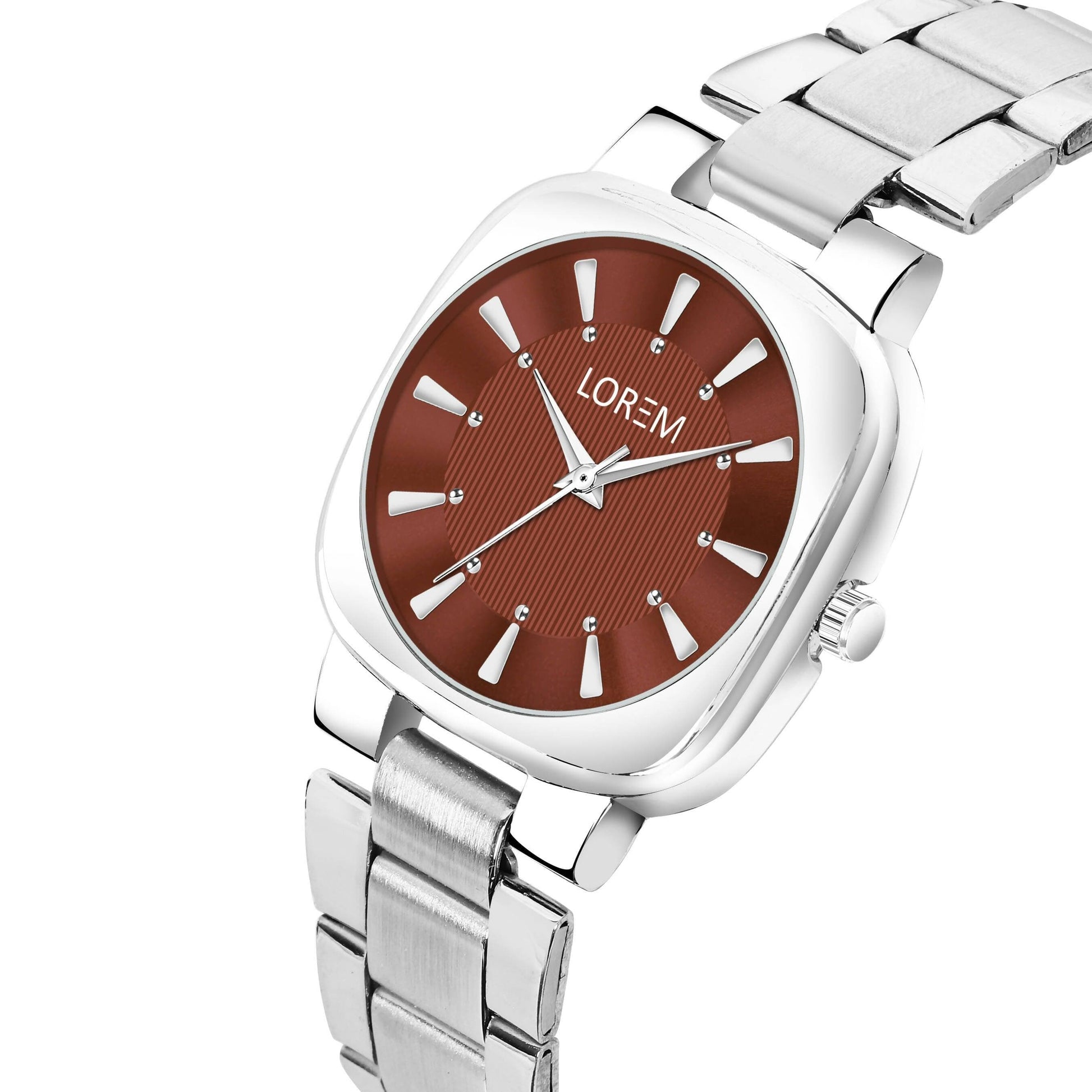 LOREM Brown Professional Analog Watch For Women LR303 - HalfPe